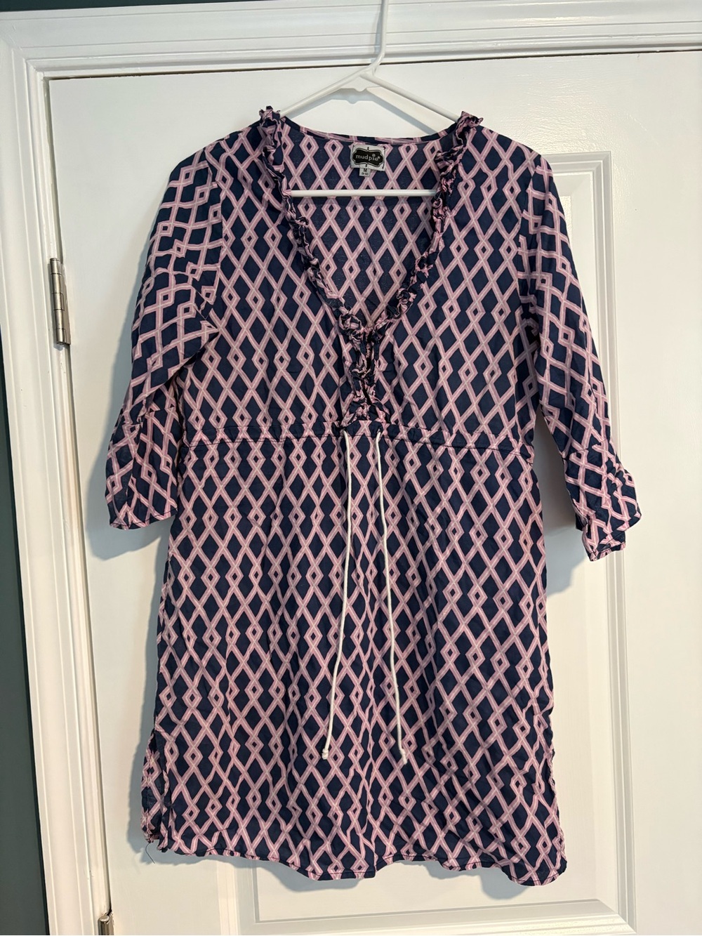 Mud Pie bathing suit coverup 3/4 length sleeves